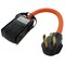 Ac Works Power Strip Cord, STW, 5-15/20R, 14-50P, 1.5 ft., Orange S1450CBF520 - alternate 4